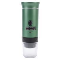 Portable Capsules Coffee Maker 72W 120ML Cup Full Automatic Outdoor Ground Coffee Machine for Home Travel Green žalia