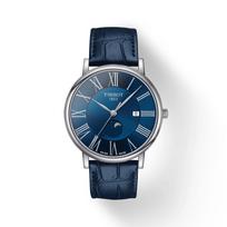 Tissot Leather Strap blue Dial Men's Fashion Watch T122.423.16.043.00 mėlyna