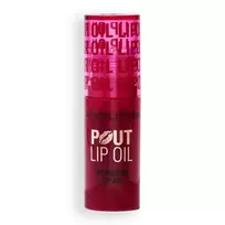 Makeup Revolution, Pout Lip Oil, Shine, Lip Oil, Cherry Red, 3 ml