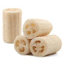 4Pcs Natural Loofah Luffa Sponge Organic Loofah Cleaning Brush Kitchen Space Dish Washing Pads Bath Body Shower Multifunction Scrubber