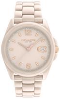 Watch GREYSON Beige Dial Ceramic Strap 14504065 [Coach][Authorized Import] Women's smėlis