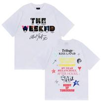 Rapper The Weeknd Hurry Up Tomorrow Tour 2026 Graphic T Shirts Men's Pop Fans Hip Hop Oversized Cotton T-Shirt Unisex Streetwear S įvairiaspalvis