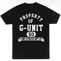 50 Cent Property of G-Unit T Shirt black shirt Unisex All sizes S-5Xl JM466 S įvairiaspalvis