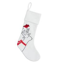 Striped Penguin Christmas Stockings Gift Bag elnias