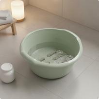 Massage Foot Basin Sturdy and Bath Spa Tub for Home Green with Wheels Green with Wheels