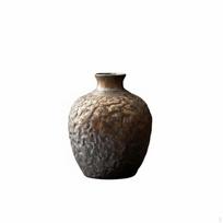 Ceramic Vase, Modern Mini Flower Pot, Rustic Desktop Home Decor Beauty Vase Elegant Vase black