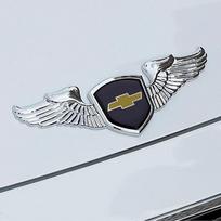 Metalinis automobilio chromuotas priekinės variklio dangčio lipdukas Chevrolet Cruze Captive Equinox Aveo Camaro Silverado Traverse Sonic IMPALA Trax sidabras
