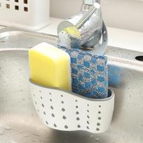 Adjustable Snap-on Sink Storage Box-Hanging Drain Basket for Sponges and Small Tools,Space-Saving Design,Suitable for Kitchen smėlis