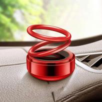 WTEMPO Saulės aromato difuzorius Dvigubos kilpos spiralinis automobilio dekoravimo cinko lydinio priedai raudona