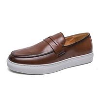 Madingi mokasinai Retro vaikščiojimo batai Vyriški odiniai laisvalaikio batai Lauko patogūs Prabangių prekės ženklų loaferiai Madingi minkšti patogūs neslystantys plokščiapadžiai 38 ruda