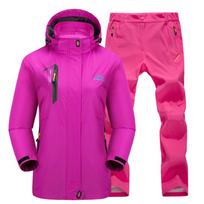 Outdoor Jacket Set Waterproof Windproof Underwear Spring and Autumn Single Layer Thin Jacket Mountaineering Suit Women M