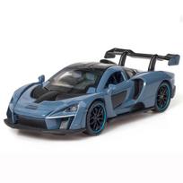 1:32 mastelio McLaren Senna lydinio automobilio modelis Diecasts Metalinis žaislinis transporto priemonės modelis Simuliacinis garsas ir šviesa Kolekcija Vaikų gimtadienio dovanos mėlyna