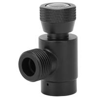 Integrated Soda CO2 ASA Adapter Valve for Filling Soda Tank W21.8‑14  TR21‑4 Thread Black