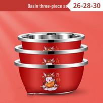 LISM Colorful 3-Piece Multi-Purpose Kitchen Bowl Set