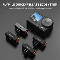 For DJI ACTION 4/5 Pro Magnetic Quick-Release Base Anti-Slip 1/4 Folding Adapter Metal Base Quick Installation Extension Base CHINA