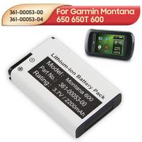 Įkraunama ličio baterija, skirta Garmin Montana 650 650T 600 361-00053-00 361-00053-04 VIRB GPS rankiniams įrenginiams, 2200mAh