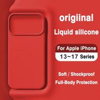 Liquid Silicone Case For iPhone 17 16 15 14 13 Pro Max Air Cases For iPhone17 Pro Max Original Official Style Protective Cover iPhone17 Pro Max