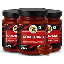 5:15PM Gochujang Korean Paste 200 g X (Pack of 3 Sweet Savory Spicy Hot Chilli Sauce For Cooking Marinades And Dipping Recipes