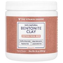 The Vitamin Shoppe, 100% natūralus bentonito molis, raminanti grožio veido kaukė, be kvapiklių, 16 uncijų (454 g)