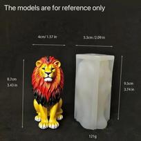 2026 Latest Models Lion King Silicone Mold 3D Sitting Lion Animal for DIY Candle Soap Resin Chocolate Ice Cube Baking Craft Tool