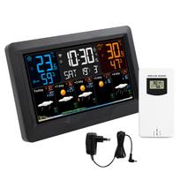 Tuya WiFi Smart Weather Station High Precision Indoor Outdoor Temp Humidity Meter Weather Forecast Multifunctional Alarm Clock