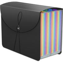 Plėstuvė-organizatorius, dėžutės, aplankalai, 24 kišenės dokumentų organizatorius, filingo dėžutės, dokumentų aplankalas, smagūs saugojimo accordion tipo aplankalai juoda