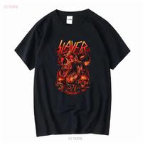 American Trash Metal Music Slayer Band Skull Skeleton Concert Rock T Shirt Long or Short Sleeves Vintage Washed Stretched S įvairiaspalvis