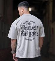 Barbell Skeleton Sports Fitness Training Gym Leisure TShirt Mens and Womens Luxury Brand Top S įvairiaspalvis