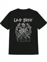 Vintage Horror Dark Humor Graphic T-shirt - Skeleton & Lightning Bolt Print S įvairiaspalvis