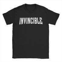 Vyriški marškinėliai Invincible komikso logotipas Unikalūs medvilniniai marškinėliai Trumpomis rankovėmis Marškinėliai Apvalia iškirpte Viršūnės Grafika atspausdinta S įvairiaspalvis