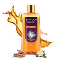 Santoor Moisturizing Shower Gel Body Wash With Sandalwood Gardenia Extracts For Smooth Radiant Skin Pack Of 1 250ml