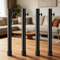 4 Pieces Folding Table Leg Extension Heavy Duty Steel RustResistant Workbench 20CM Style B 4PCS