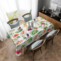 Aquarelinė daržovių tekstūros staltiesė šventiniam dekorui, vandeniui atsparios stačiakampės staltiesės, vestuvių dekoras, stalo užtiesalas 4pcs 33x48 Table mat