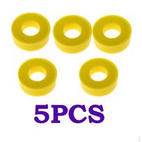 5 Pcs Premium PTFE Thread Tape (12m/39.37ft Length, 1.2mm Thickness) Yellow yellow