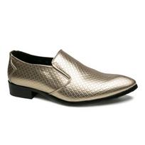 Verslo avalynė vyrams Slip On Loafers Britų stiliaus laisvalaikio oficialūs odiniai batai vyriški suknelė Batai Yuppie Brogue Batai Vyriški 38 auksas