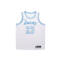 Nike X NBA Bendradarbiavimo Marškinėliai Su Raidžių Ir Skaičių Spaudiniais Greitai Džiūstantis Krepšinio Marškinėliai Vaikams Viršutiniai Drabužiai Balti 3Z2B7BXCP-LAKJL XL