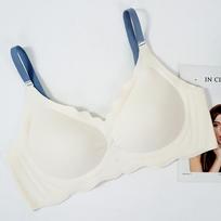 Seksualios besiūlės liemenėlės be vielos liemenėlės Minkšti intymūs moteriški apatiniai Moteriški apatiniai apatiniai ir miegui skirti moteriški intymūs drabužiai M/34 balta