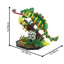 Gobricks MOC Chameleono Plytos Reptilijos Augintinio Lizardo Vabzdžio Statybinės Plytos Žaislai Dovana
