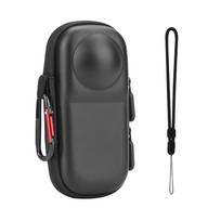 Case for Insta 360 X4 X5 , Portable Small Storage Bag Protective Cover Hard Shell Travel Protector with Wrist Strap Carabiner