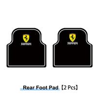2/4PCS Car Floor Mats Front Rear Carpet Non-slip Pad For Ferrari SP1 812 F40 F12TDF SF90 458 488 599 612 FF F12 Auto Accessories