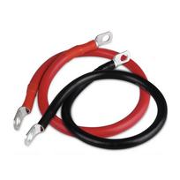 2 vienetų rūdims atspari akumuliatoriaus jungtis su raudonomis juodomis kabelių antgaliais, skirta naudoti automobiliuose ir jūroje 20 mm 4 AWG red