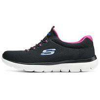 Skechers Summits Comfortable Versatile Shock Absorbing Breathable Low Top Casual Shoes Women sneaker Black Red 12980-BKHP 39 black