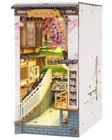 ROBOTIME Book Nook Create a Blossom with 3D Puzzle Recreate the world of a cherry train Features 3D wood Book Nook and includes bookend A wooden