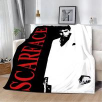 Scarface Printed Throw Blanket Soft Warm Perfect for Home Travel Picnics and Birthday Gifts 100cm x 150cm