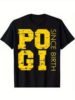 Funny Filipino 'Pinoy Pogi Since Birth' Men's Cotton T-Shirt - Black with Bold Y S įvairiaspalvis
