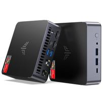 NiPoGi Mini PC AMD Ryzen 7 8745HS(8C/16T, up to 4.9 GHz), RAM 16GB DDR5 ROM 512GB SSD, Quad 4K Display, 2X HDMI, DP, WiFi 6