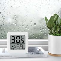 Temperature gauge LCD temperature and humidity measuring instrument Mini smiley electronic temperature and humidity