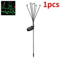 1/3/5/7 vnt Saulės akies obuolio šviesa ant žemės montuojama lempa Helovino dekoracija siaubo atmosfera lauko LED saulės energija atspari vandeniui 6LED light-1pcs