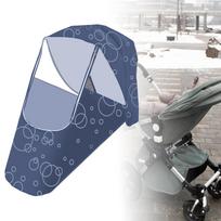 Oxford Cloth Stroller Rain Cover Rainproof Shield for Standard Pram Blue gray