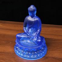 1 vnt. 19 cm aukščio dervos Budos statula namams, svetainei, vaistininko Buda, šventyklos auka, fengšui ornamentai